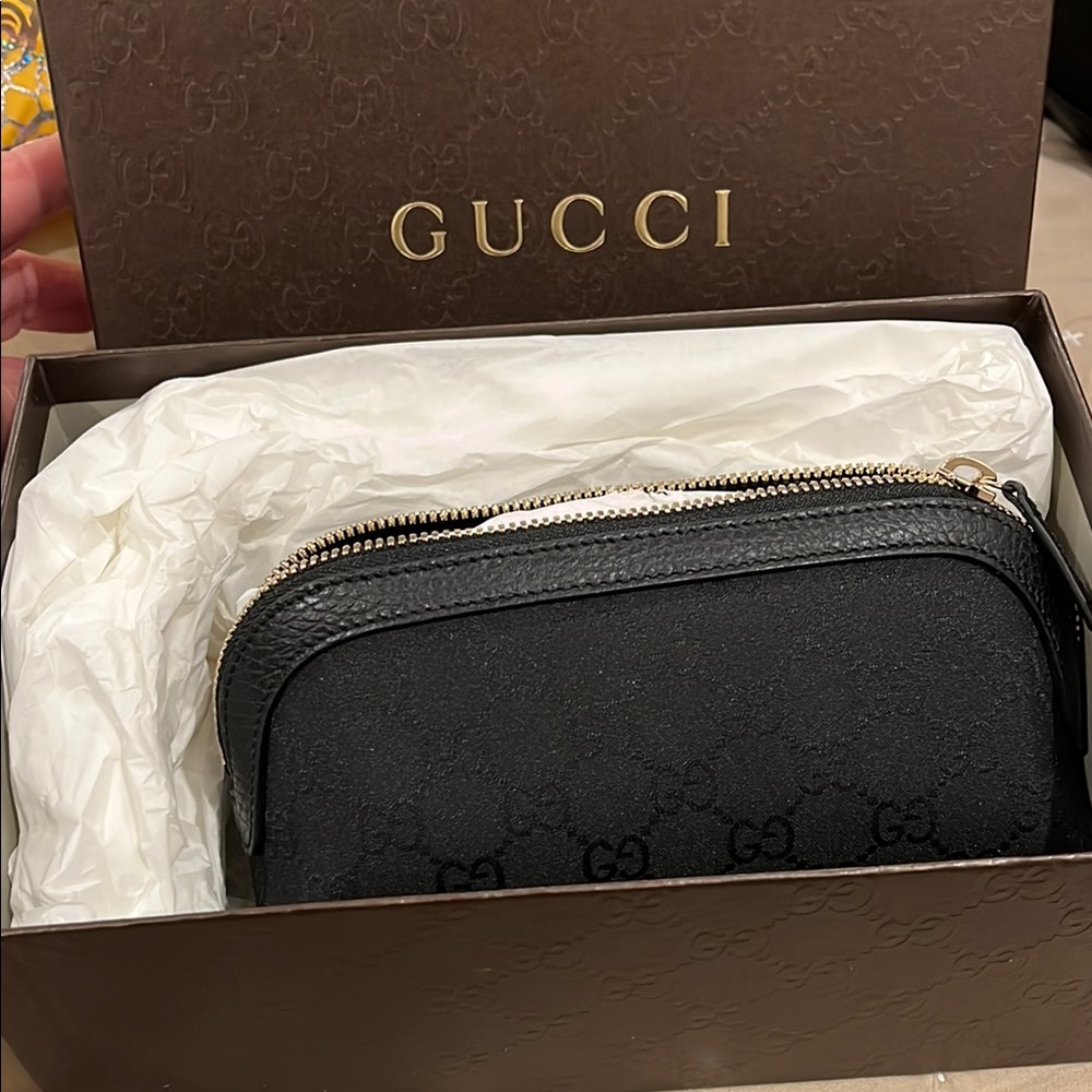 Gucci Black Cosmetic Bag